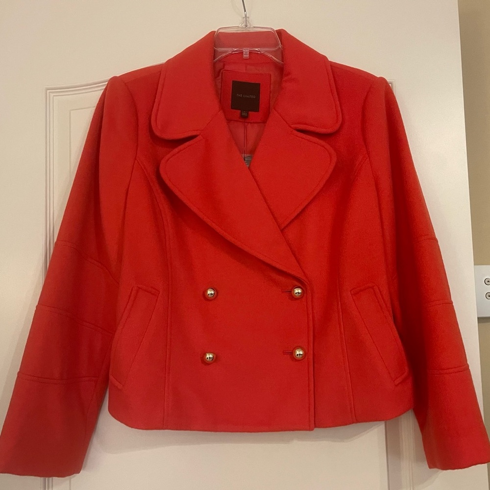 The Limited Orange Waist Length Coat